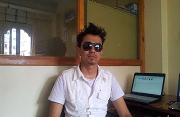 Pushpendra Khadka in Office